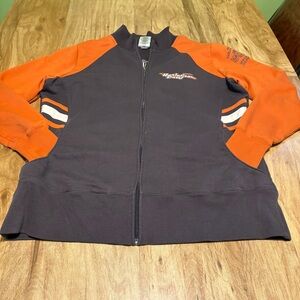 Harley Davidson Nashua NH Live Free Or Die Full Zip Sweater Mens Size XL Spot